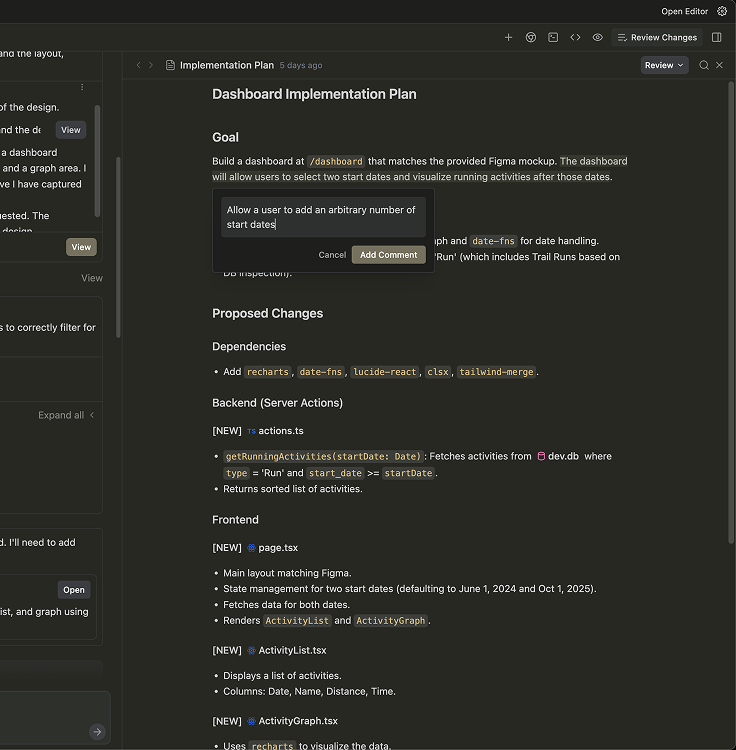 Intuitively integrate feedback across surfaces and artifacts to guide and refine the agent’s work.